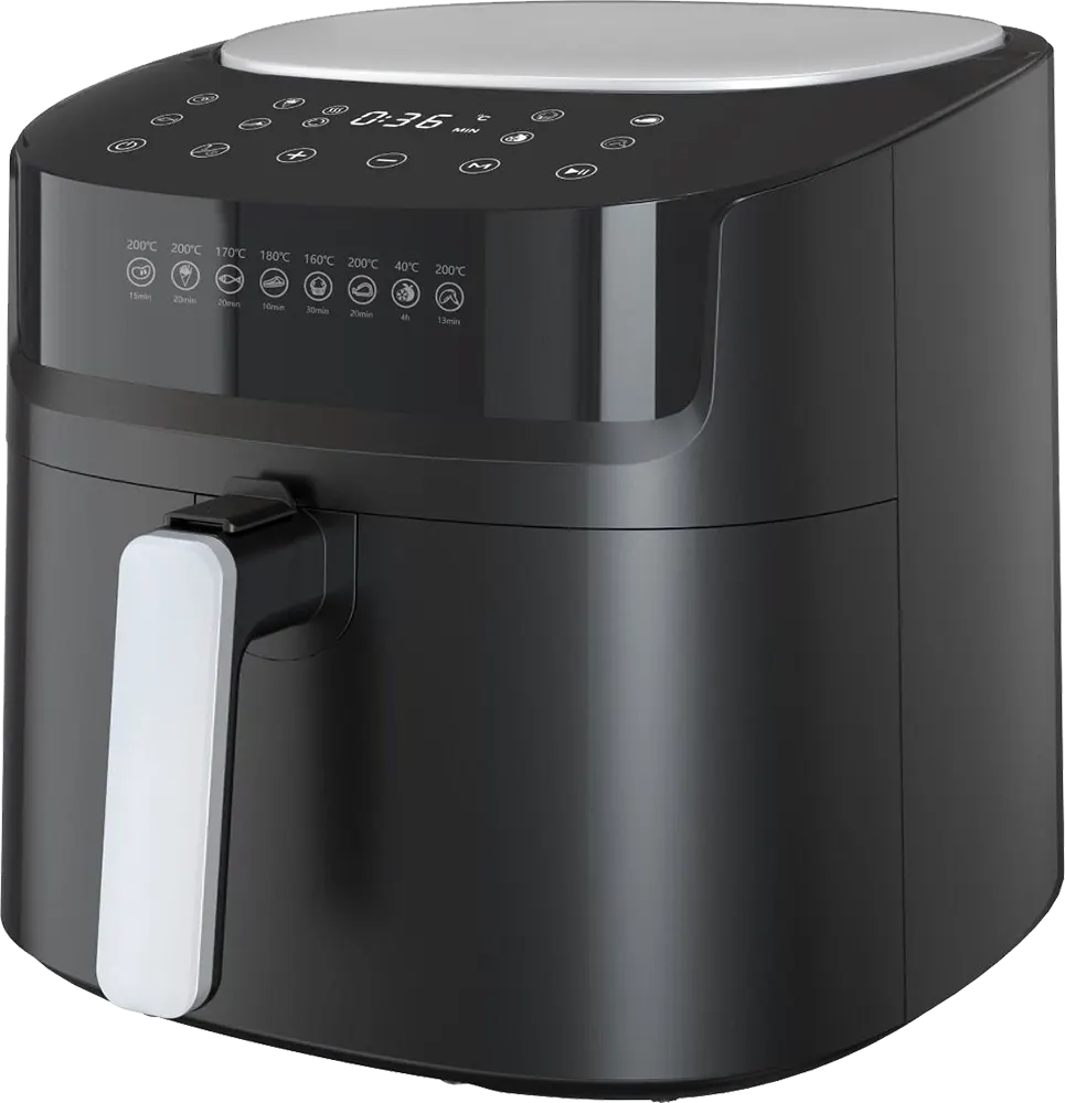 قلاية هوائية ميديا تك، 1800 وات، 7.2 لتر، شاشة تاتش ديجيتال، أسود، MT-AF2000