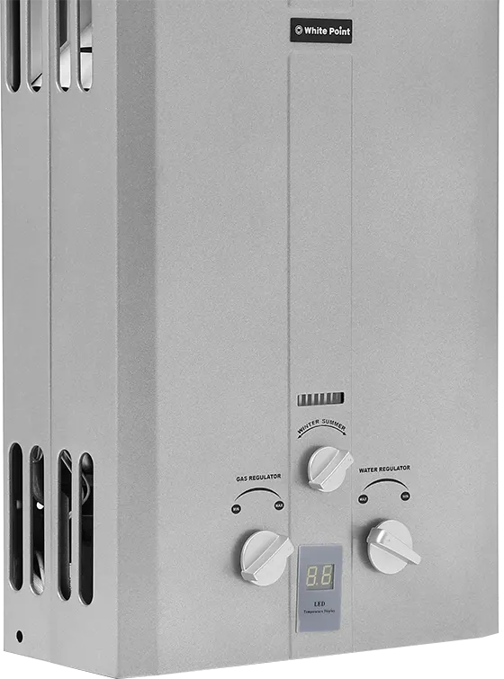 سخان مياه غاز وايت بوينت 10 لتر، شاشة ديجيتال، فضي، WPGWH10LS