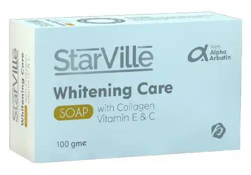 صابون ستارفيل للتفتيح بالكولاجين وفيتامين اي و سي، 100 جم