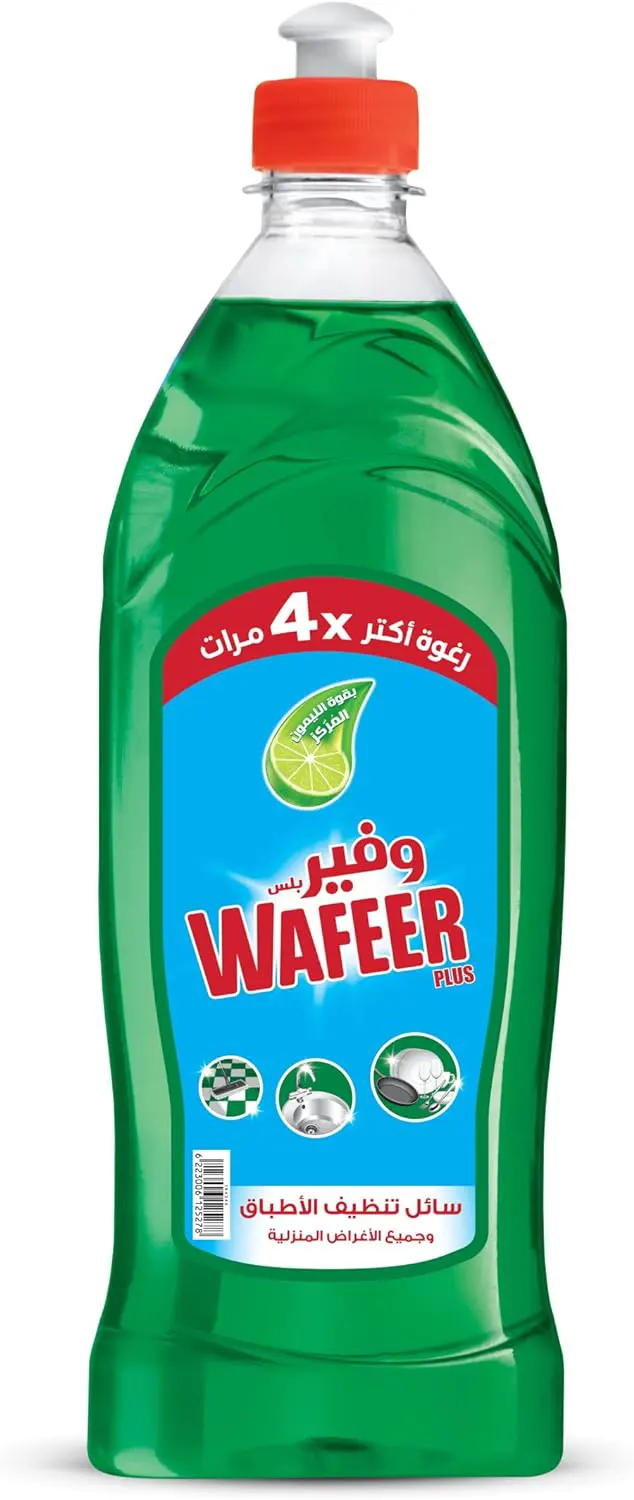 وفير سائل تنظيف الاطباق ،برائحة الليمون الاخضر، 725 مل