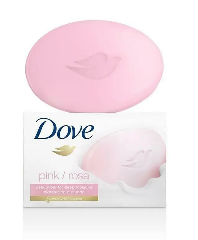 صابون دوف بينك روز، صابون كريم لترطيب عميق، 90جم .