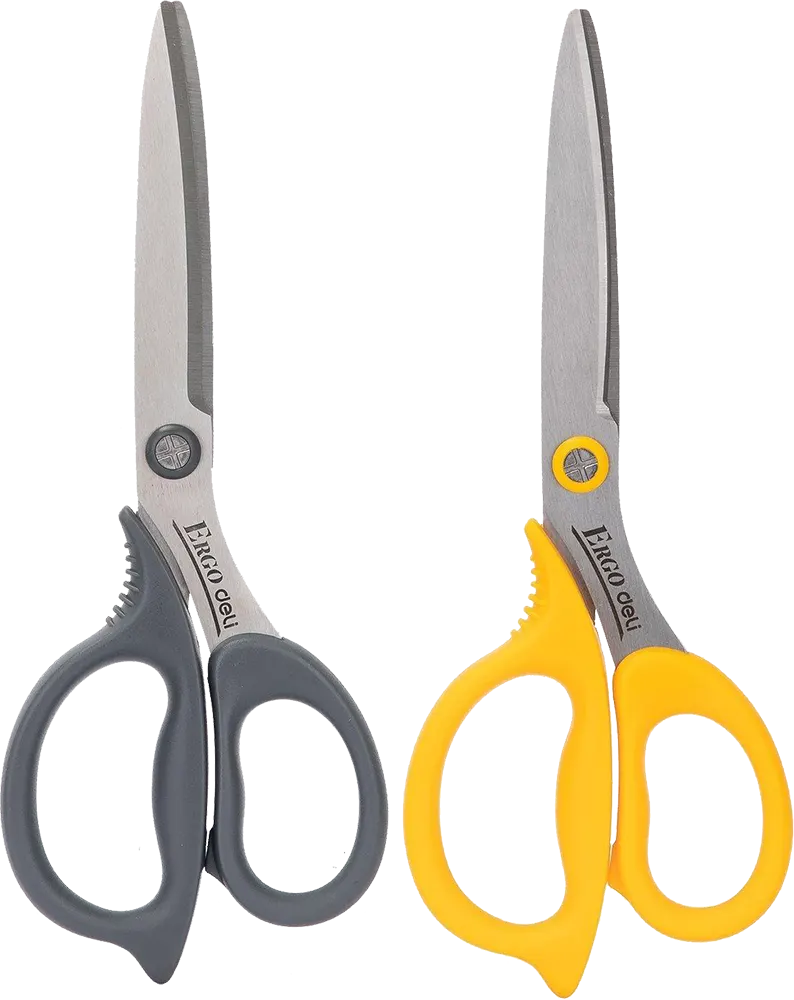 مقص استانلس بيد بلاستيك مريحة من ديلي، مقاس 21 سم، متعدد اللون، E77758