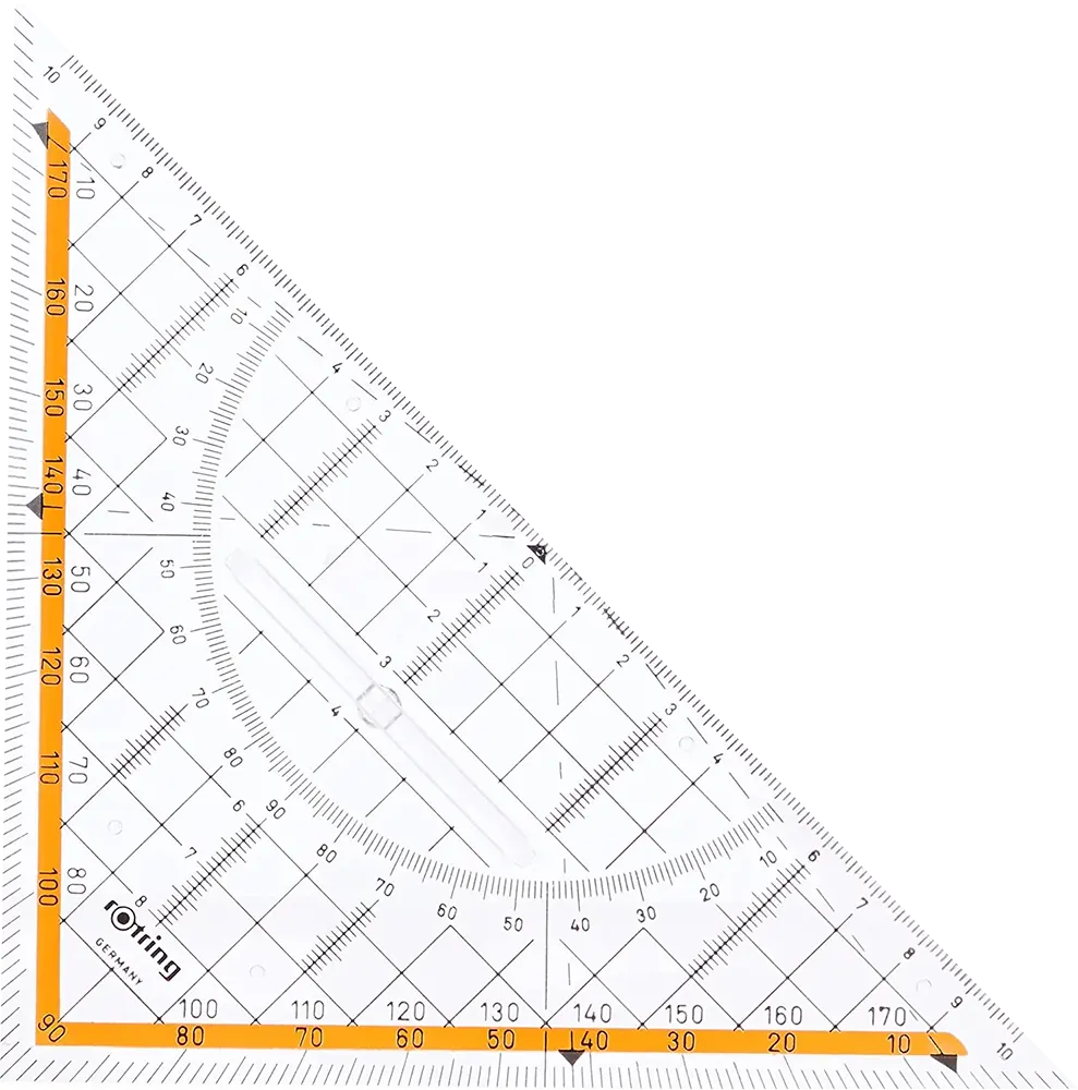 مثلث هندسي أرسطو من روترينج ، 23 سم ، شفاف، S0903950