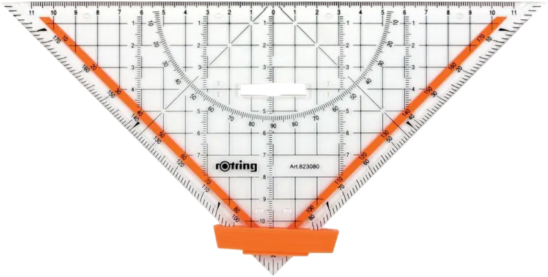 مثلث هندسي أرسطو من روترنج، 25 سم، شفاف، R823080