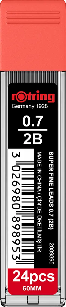 سنون قلم رصاص روترينج 2B ، 0.7 ملم، 24سن ، رصاصي، 2089895