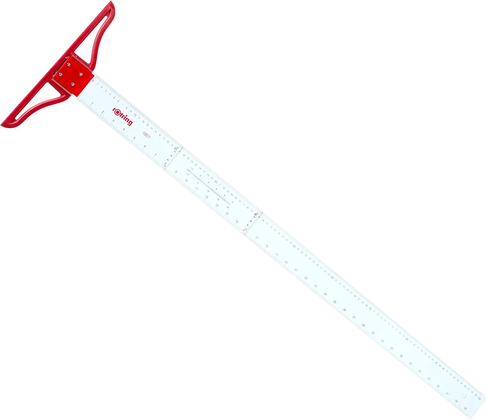 مسطرة حرف تي روترينج، 100 سم، شفاف، TCM100