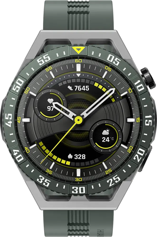 ساعة سمارت هواوي جي تي 3 SE، شاشة اموليد 1.43 بوصة، حزام ألياف البوليمر، مقاومة للماء، أخضر