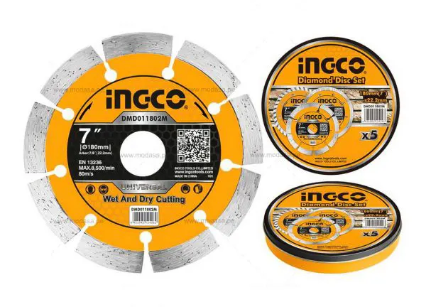 قرص تقطيع رخام إنكو، 7 بوصة، DMD011802M