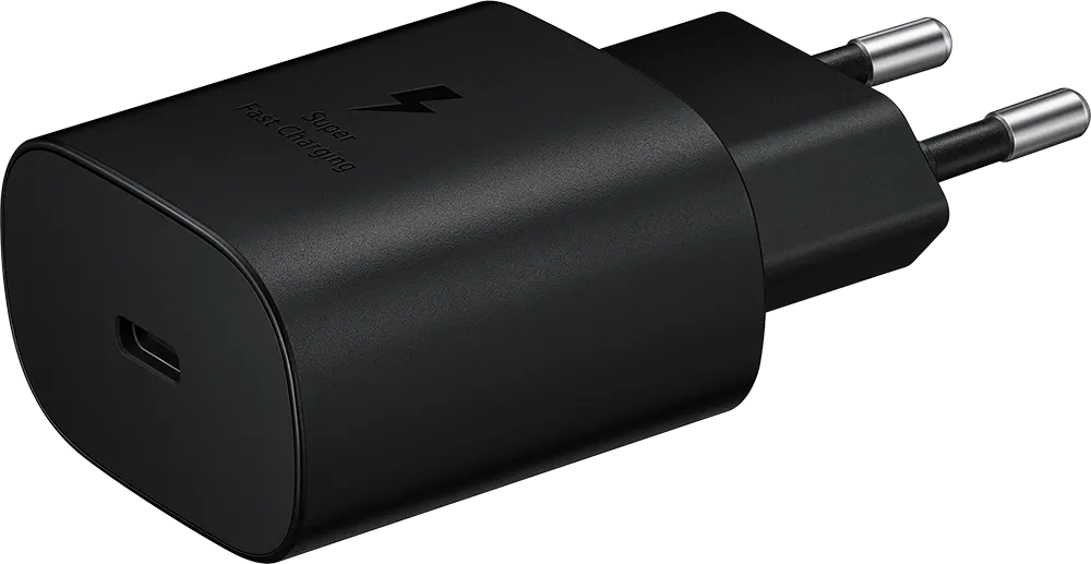 شاحن سامسونج، 25 وات، تايب سي ل تايب سي، شحن سريع، اسود، EP-T4510XBEGWW