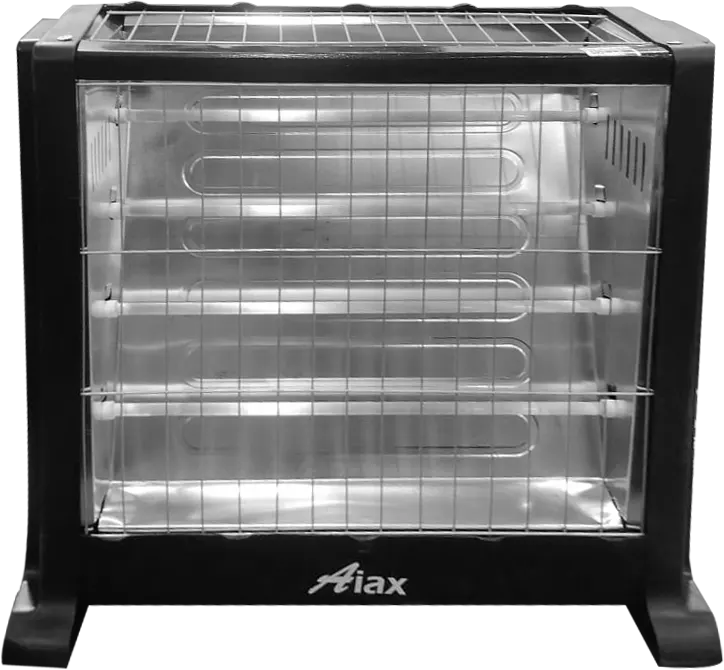 Aiax Halogen Heater, 4 Candles, 1200 Watt, Black, KGH-4