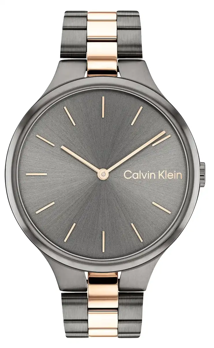 ساعة كالفن كلاين للنساء، عقارب، استانلس ستيل، 25200127