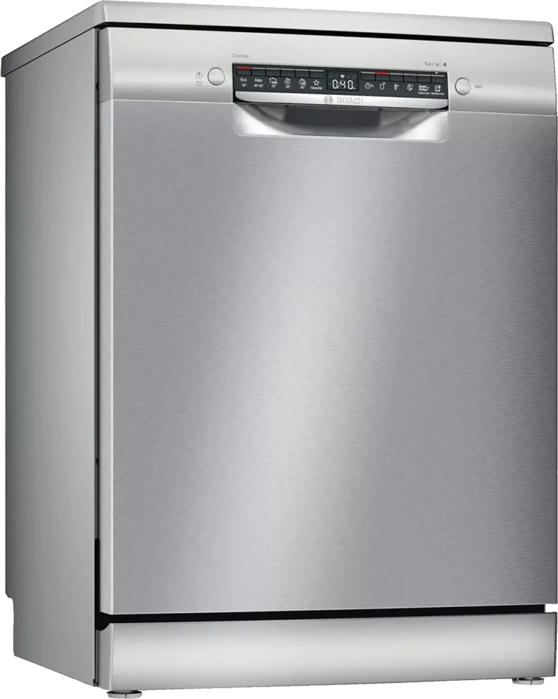 Bosch Dishwasher, 60 Cm, 13 Place Setting, Digital Screen, Stainless Steel, Silver, SMS4EMI60V