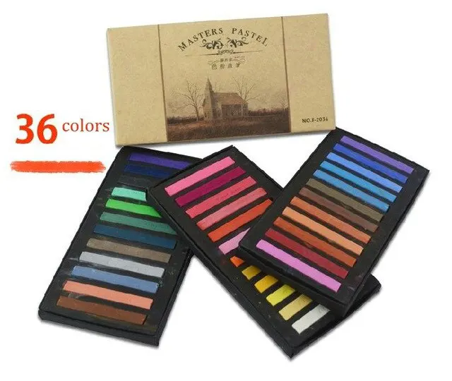 مجموعة ألوان باستيل ماستر زيت،  قصيرة الحجم ، 36 لون ، ألوان متعددة