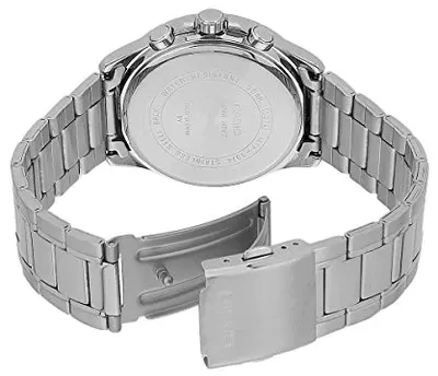 ساعة كاسيو رجالي، عقارب، سوار ستانلس ستيل، سيلفر MTP-1374D-2AVDF