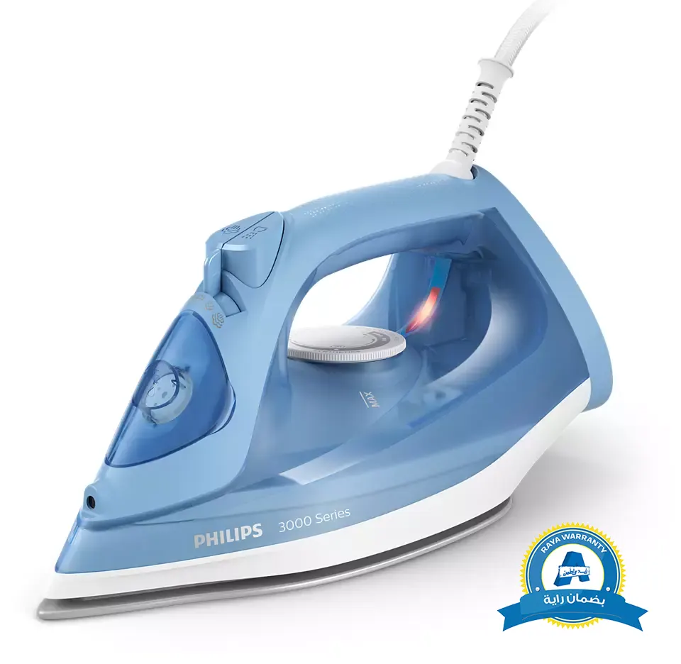 مكواة بخار فيليبس، 2200 وات، قاعدة سيراميك، أزرق، DST3020-20، ( بضمان راية )