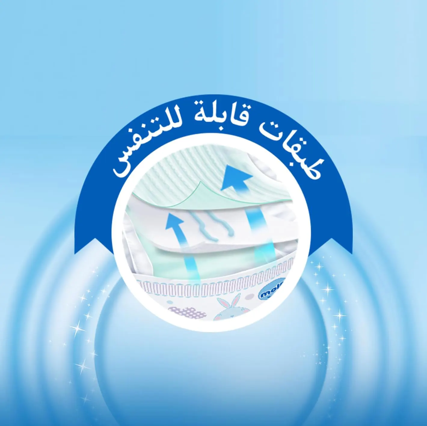 حفاضات مولفيكس بانتس للاطفال مقاس 4  ،9 - 14 كجم ،80 حفاضة