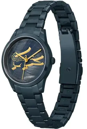 ساعة لاكوست نسائي ، عقارب، سوار ستانلس ستيل ، أسود، 2001215