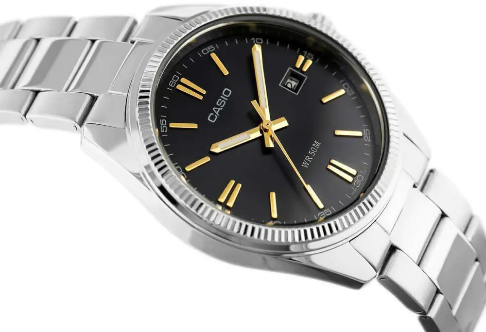 ساعة كاسيو حريمي، عقارب، سوار ستانلس ستيل، فضي، LTP-1302D-1A2V