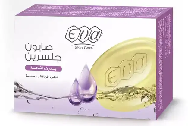صابون ايفا بالجلسرين، صابون الجلسرين للبشرة الجافة والحساسة، 120جم.