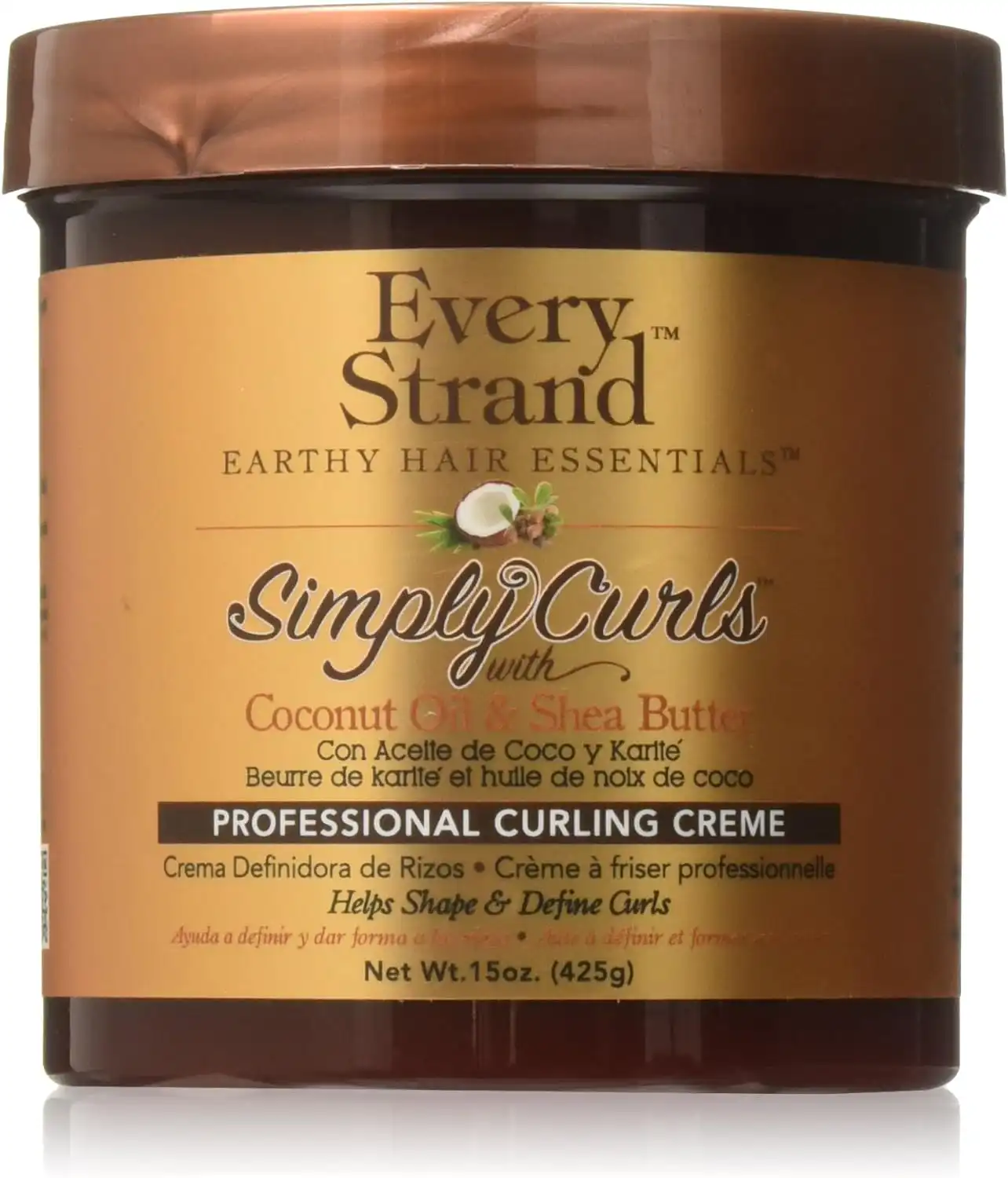 كريم شعر ايفري ستراند للشعر الكيرلي سيمبلي كيرلز بزيت جوز الهند و الشيا، 425 جم