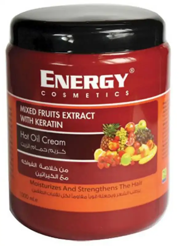 ماسك للشعر انيرجى بخلاصه الزيت الساخن بالكيراتين والفاكهة، 1000 مل