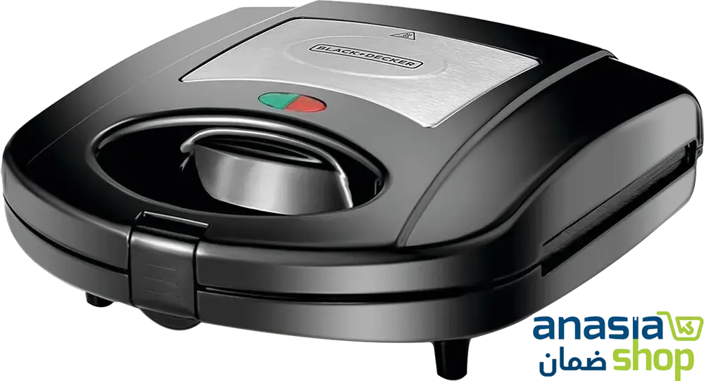 صانع سندوتشات والوافل بلاك أند ديكر،3 شرائح، 780 وات، أسود،TS2130