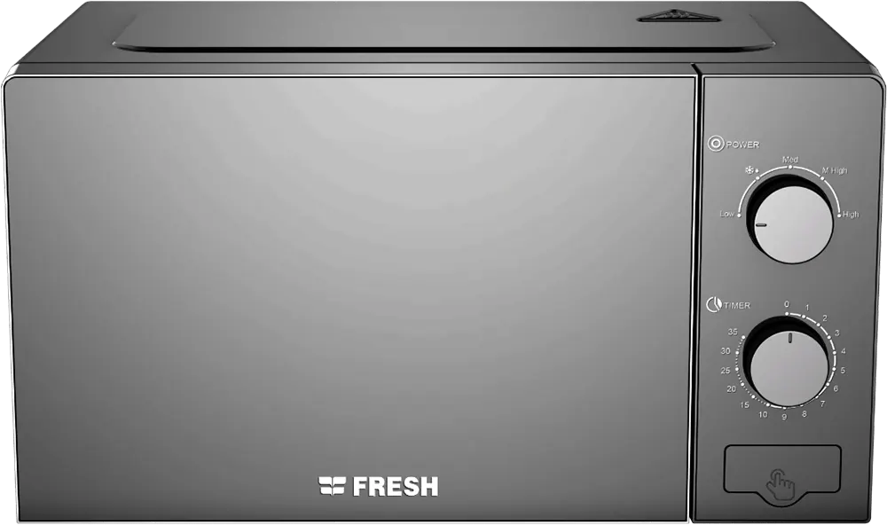 ميكروويف فريش 20 لتر، 700 وات، باب عاكس، أسود، FMW-20MC-BM