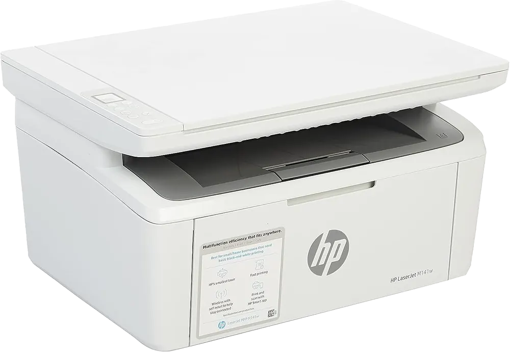 طباعة ليزر اتش بي أحادية الالوان، متعددة المهام، ابيض، MFP M141W
