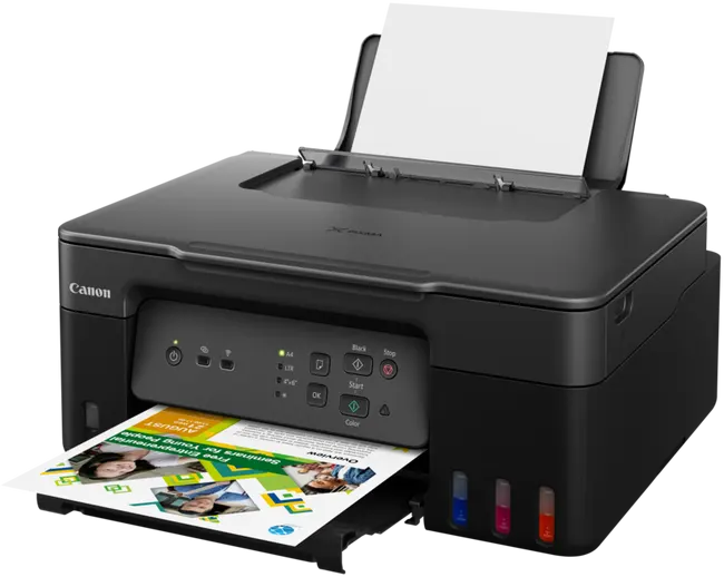 الطابعة النافثة للحبر كانون بيكسما، طباعة ملونة، واي فاي، G3430، أسود