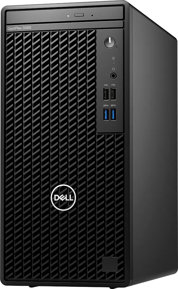 كمبيوتر مكتبي ديل اوبتيليكس 3000 تاور إنتل كور I3-12100 ، رامات 4 جيجابايت ، هارد 256 جيجابايت SSD ، بطاقة رسومات Intel UHD مدمجة ، أسود