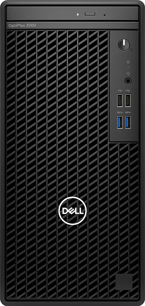 كمبيوتر مكتبي ديل اوبتيليكس 3000  تاور إنتل كور I3-12100 ، رامات 8 جيجابايت ، هارد 512 جيجابايت SSD ، بطاقة رسومات Intel UHD مدمجة ، أسود