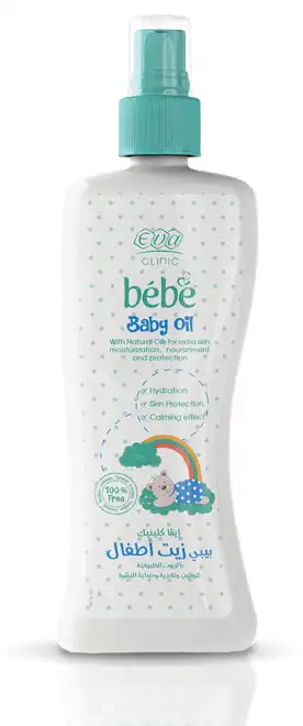 زيت ايفا للاطفال، زيت مرطب للجسم، 200 مل .