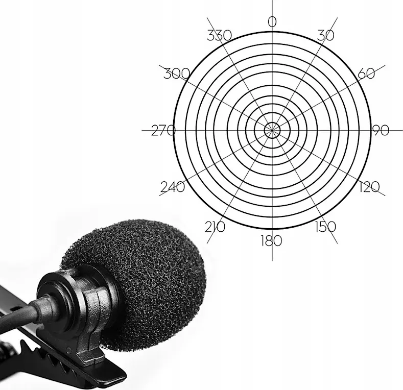 كوميكا تي آر آر إس ميكروفون لافالير، 6.0 متر، للآيفون، أسود، V01SP