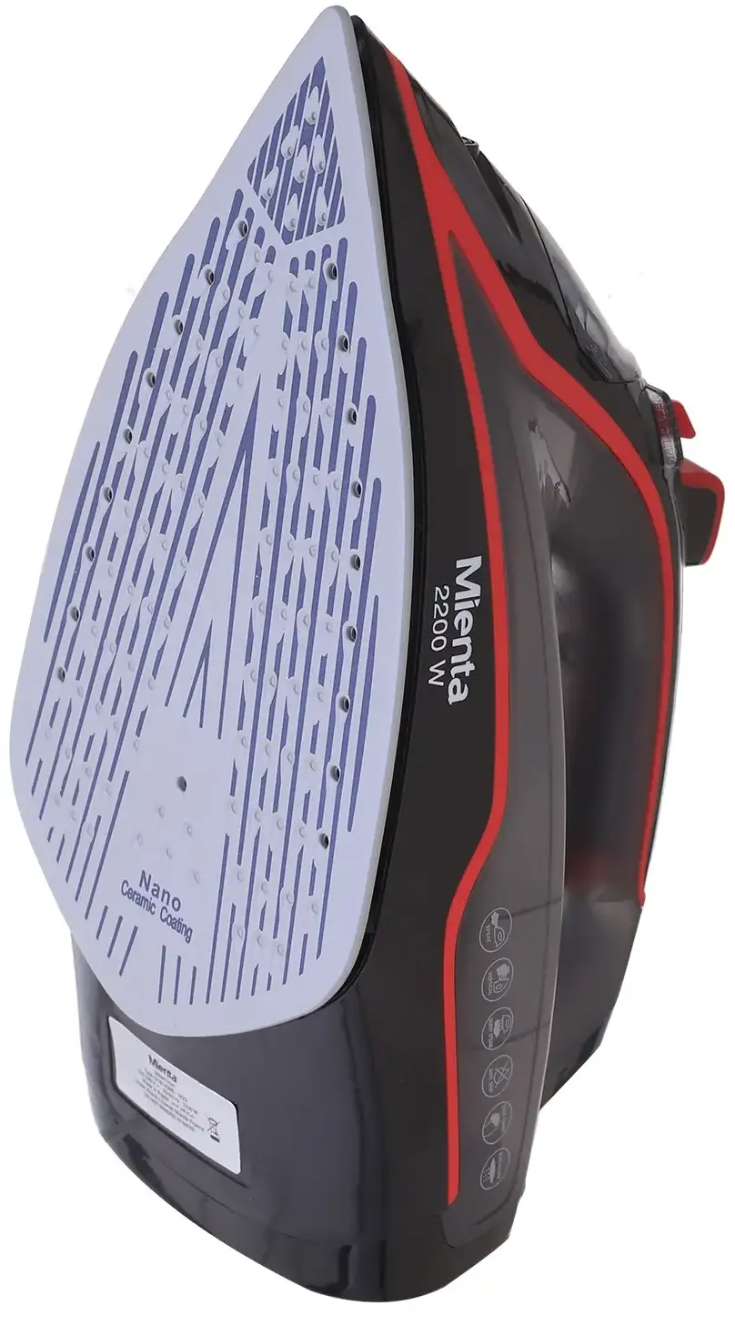 مكواة بخار ميانتا ، 2200 وات، قاعدة سيراميك، أسود×أحمر ، SI181438B