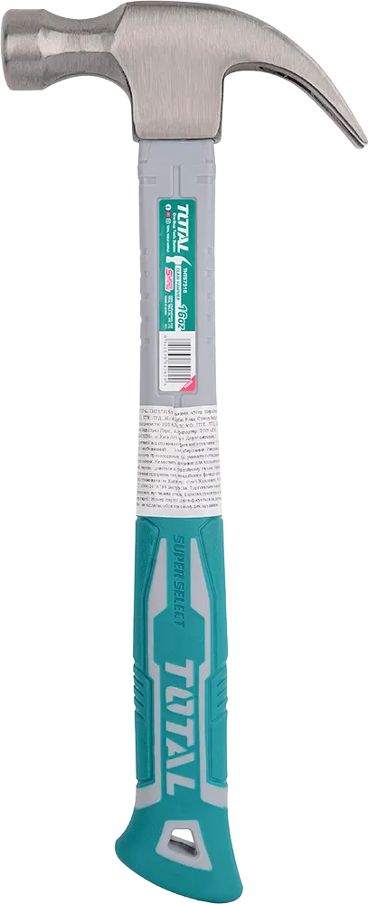 شاكوش خلاع توتال تولز، 450 جرام، يد فايبر، THTS7316