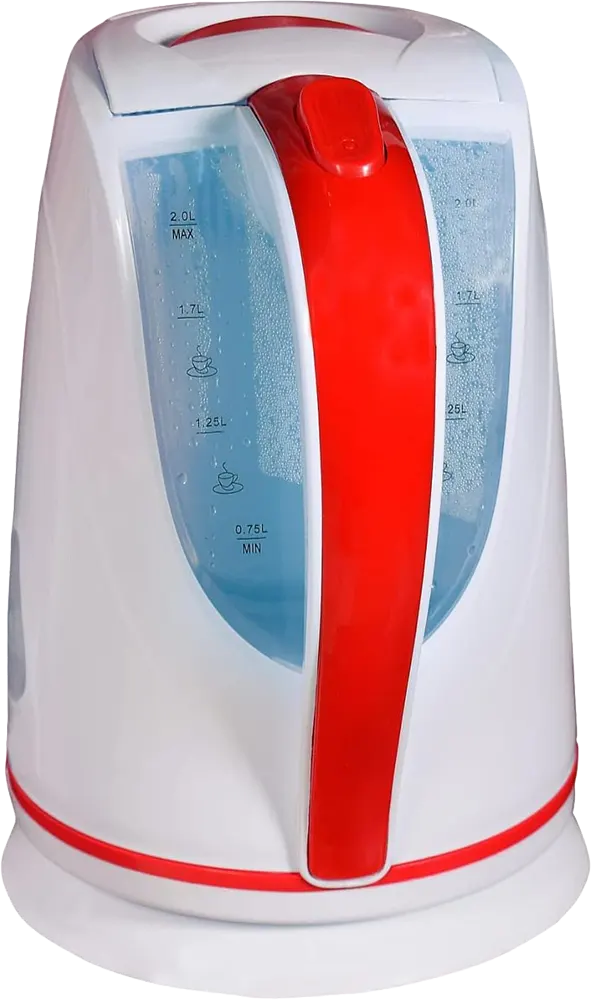 غلاية مياه كهربائية بلاستيك ساري، 2 لتر، 1500 وات، أبيض×أحمر، SRK-PLW21032(بضمان راية)