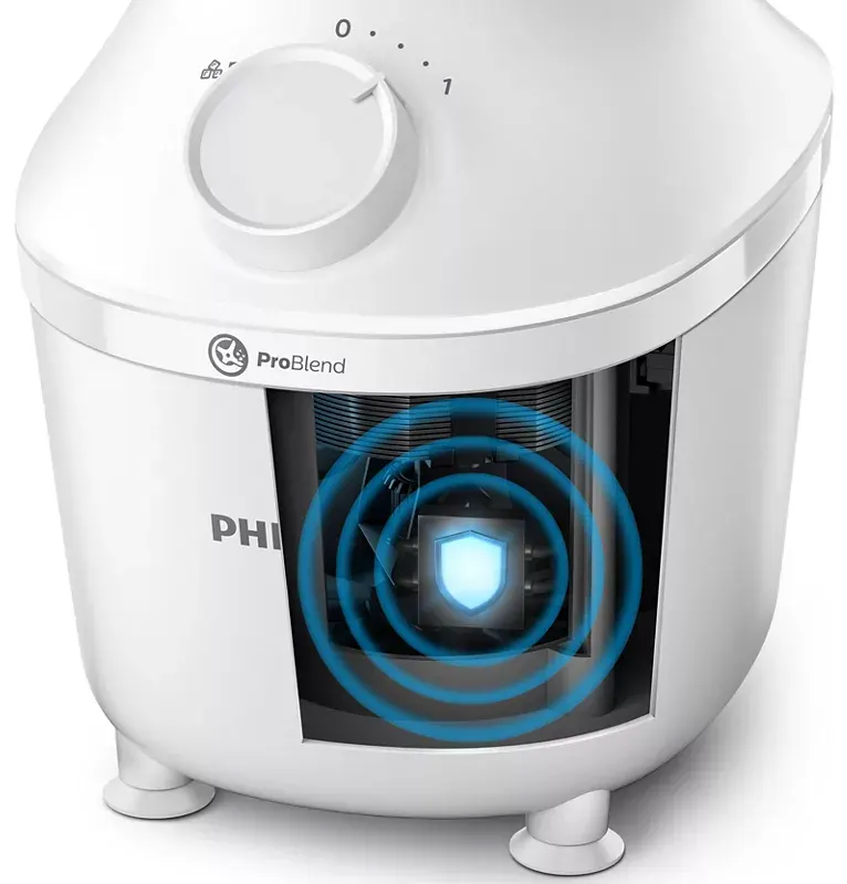 خلاط كهربائي فيليبس، 450 وات ،1 لتر،  مطحنة،أبيض ،HR2041-16،(ضمان راية)