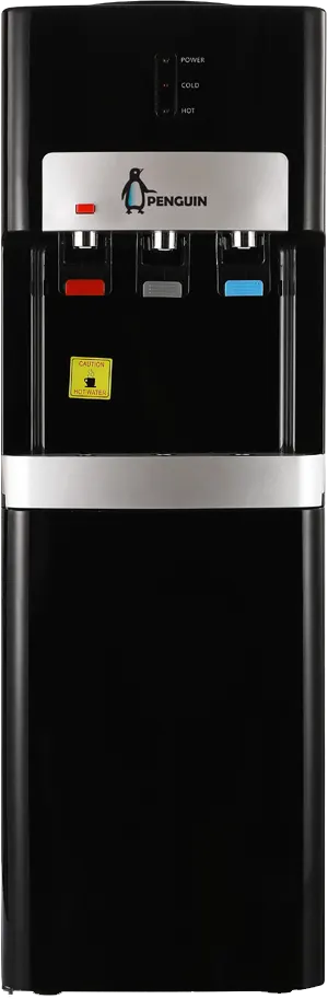 مبرد مياه بنجوين 3 حنفية (عادي+ بارد+ ساخن)،تحميل علوي، ثلاجة، أسود، HR-001