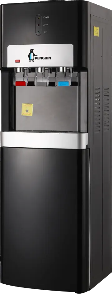 مبرد مياه بنجوين 3 حنفية (عادي+ بارد+ ساخن)،تحميل علوي، ثلاجة، أسود، HR-001