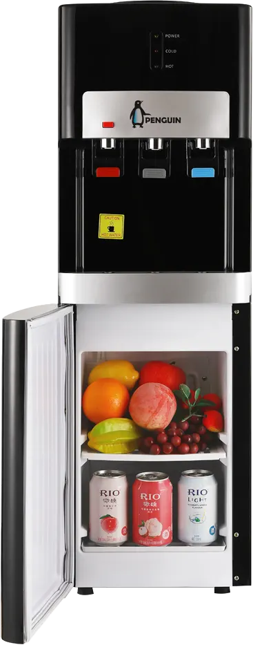 مبرد مياه بنجوين 3 حنفية (عادي+ بارد+ ساخن)،تحميل علوي، ثلاجة، أسود، HR-001