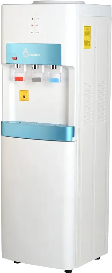 مبرد مياه بنجوين، 3 حنفية(عادي+ بارد+ساخن)تحميل علوي،حافظة، أبيض، HR-002