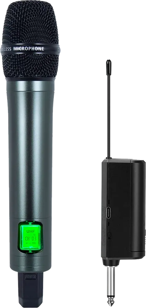ميكروفون يد، لاسلكي، ديجيتال، أسود، GAW-014A