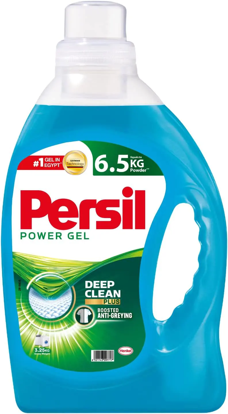 برسيل باور جل للملابس البيضاء والملونة ،3.25 لتر