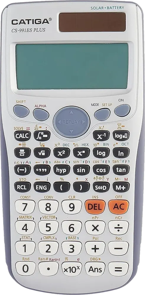 الة حاسبة علمية كاتيجا، 417 وظيفة، فضي، CS-991 ES PLUS