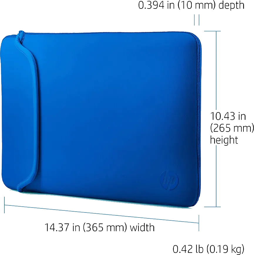 حافظة لاب توب اتش بي، 14 إنش، أسود*ازرق، 460
