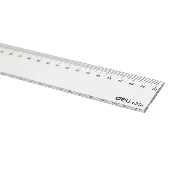مسطرة بلاستيك  ديلي، 50 سم، شفاف،E6250