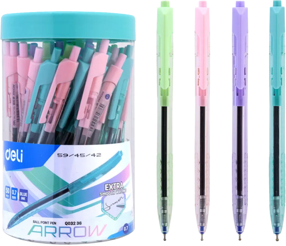 قلم حبر جاف ديلي، 0.7 ملم، ألوان متعددة، EQ03236