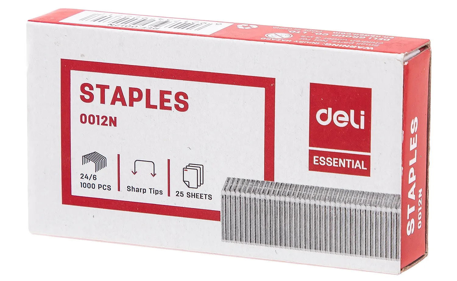 علبة دبابيس لدباسة الورق المكتبية  ديلي 24-6 ، 1000 قطعة ،سيلفر ،E0012N