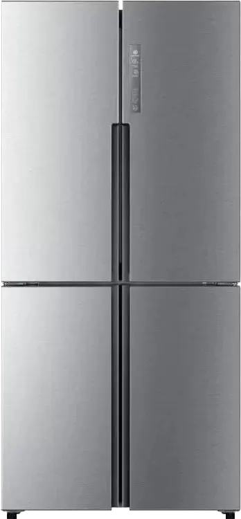 ثلاجة هاير نوفروست، 502 لتر، 4 باب، انفرتر، شاشة ديجيتال، فضي ايونكس، HRF-550TDPD