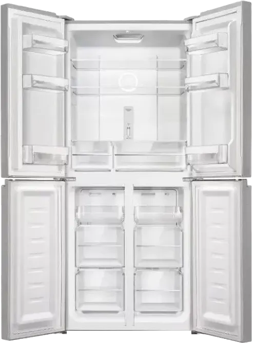 ثلاجة هاير نوفروست، 502 لتر، 4 باب، انفرتر، شاشة ديجيتال، فضي ايونكس، HRF-550TDPD